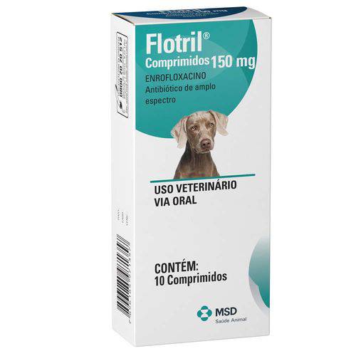 Antibiótico de Uso Veterinário Flotril 150 Mg Cães