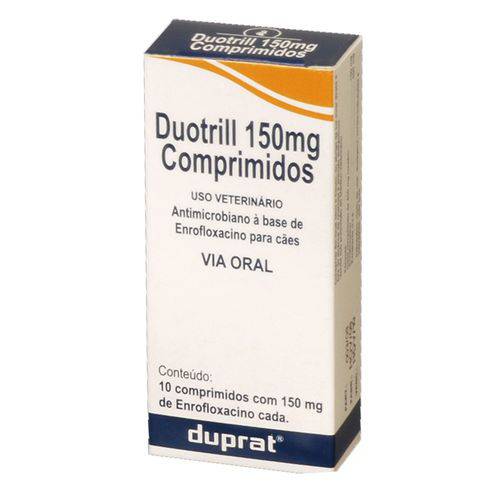 Antibiótico Duprat Duotrill 150mg 10 Comprimidos