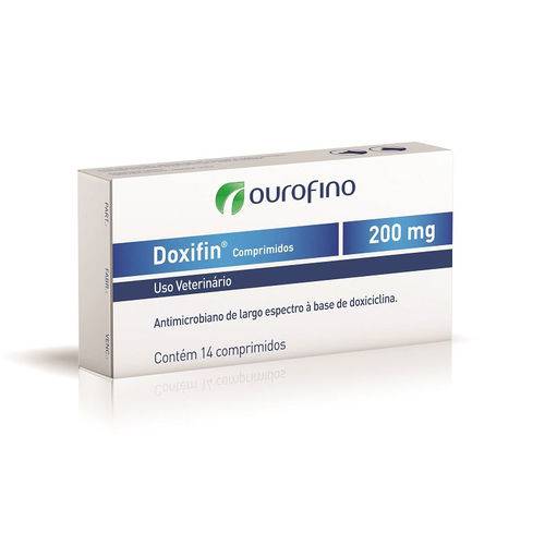 Antibiótico Ourofino Doxifin Tabs para Cães e Gatos 200mg