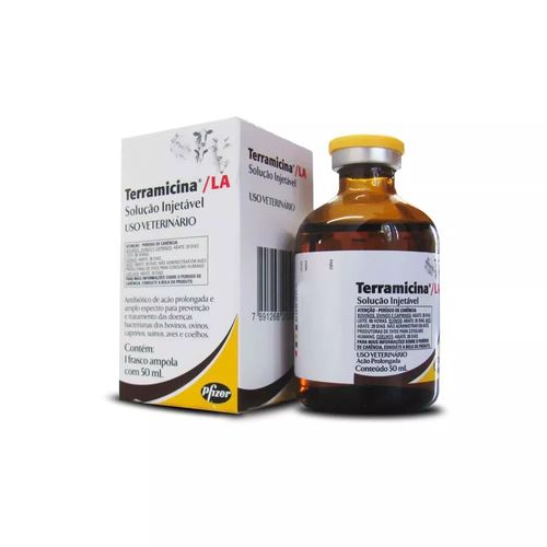 Antibiótico Pfizer Terramicina La para Bovinos 50ml