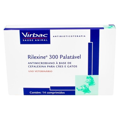 Antibiótico Rilexine Palatável 300 Mg 14 Comprimidos