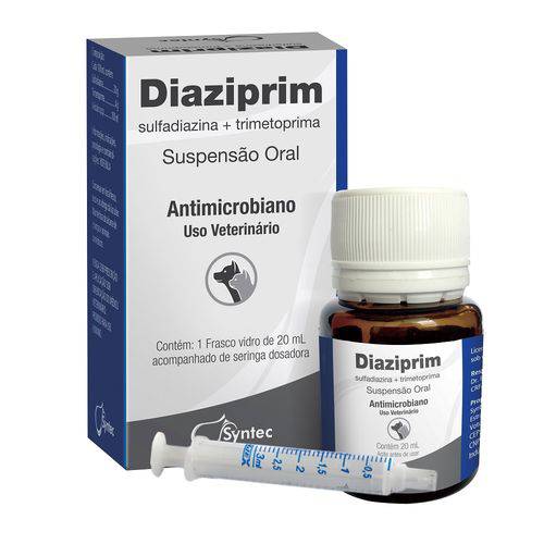 Antibiótico Syntec Diaziprim Oral para Cães e Gatos 20ml