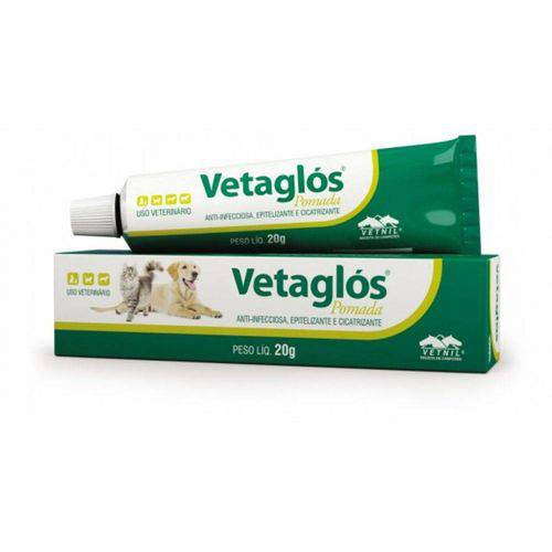 Antibiótico Vetaglos Pomada 20G