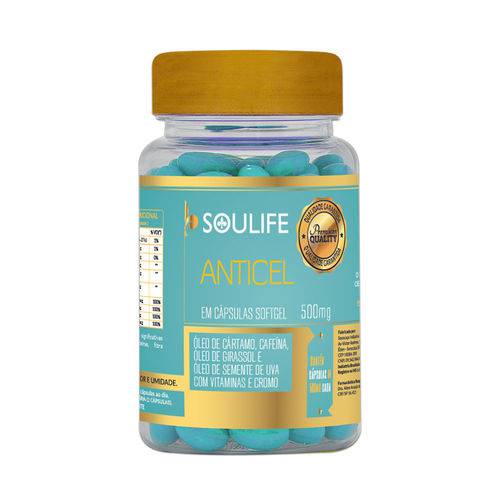Anticelulite 500mg - 60 Cáps - Soulife