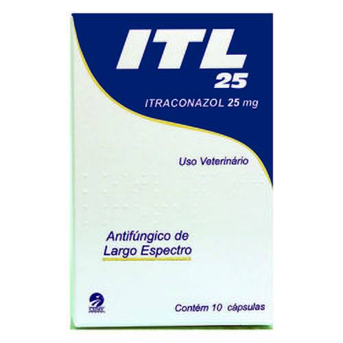 Antifúngico Itraconazol Itl Cepav 25mg 10 Cápsulas