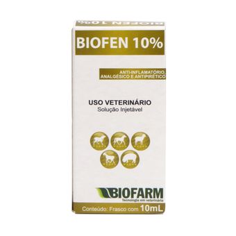 Antiinflamatório Biofen 10% Injetável 10ml Biofarm