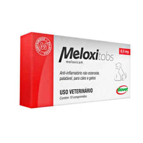 Antiinflamatório Meloxitabs Biovet 0,5 Mg - 10 Comprimidos