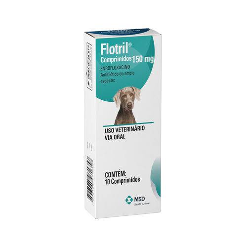 Antimicrobiano Msd Flotril 150mg 10 Comprimidos