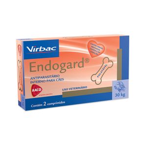 Antiparasitário Endogard 30 Kg 2 Comprimidos