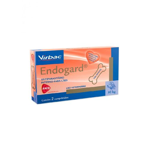 Antiparasitas Endogard 30kg Virbac C/2 Comprimidos de 10 a 30kg