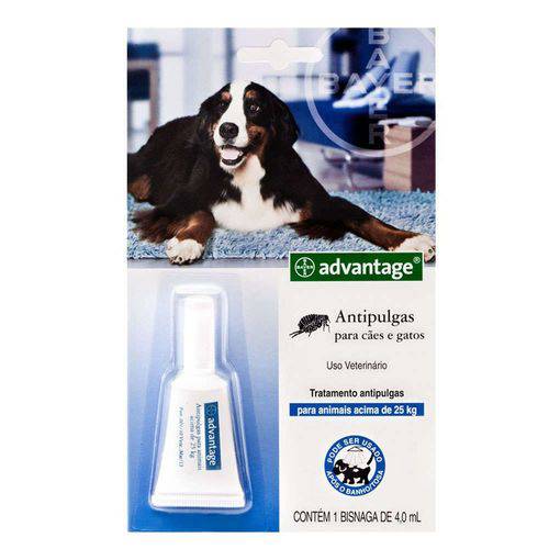 Antipulgas Bayer Advantage Cães 4,0 Ml - 25 a 40 Kg