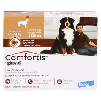 Antipulgas Comfortis Elanco 1620mg C/ 1 Comprimido - Cães de 27 a 54kg