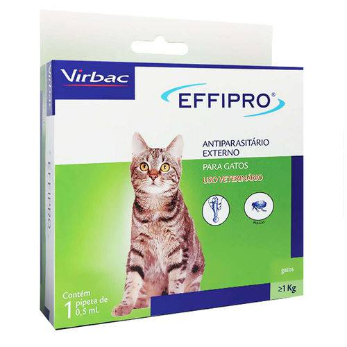 Antipulgas e Anticarrapatos Virbac Effipro 0,5 Ml Pipeta para Gatos