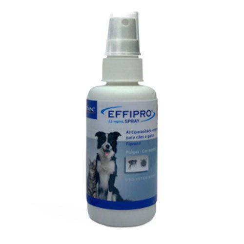 Antipulgas e Anticarrapatos Virbac Effipro Spray 100ml Cães e Gatos