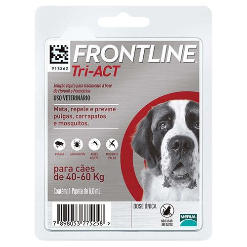 Antipulgas e Carrapatos Frontline TriACT para Cães de 2 a 5kg 1 Pipeta
