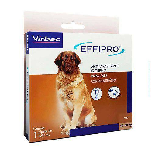 Antipulgas e Carrapatos Virbac Effipro para Cães de 40 a 60 Kg