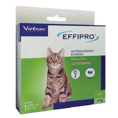 Antipulgas e Carrapatos Virbac Effipro para Gatos