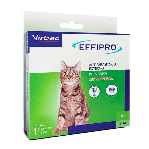 Antipulgas e Carrapatos Virbac Effipro para Gatos