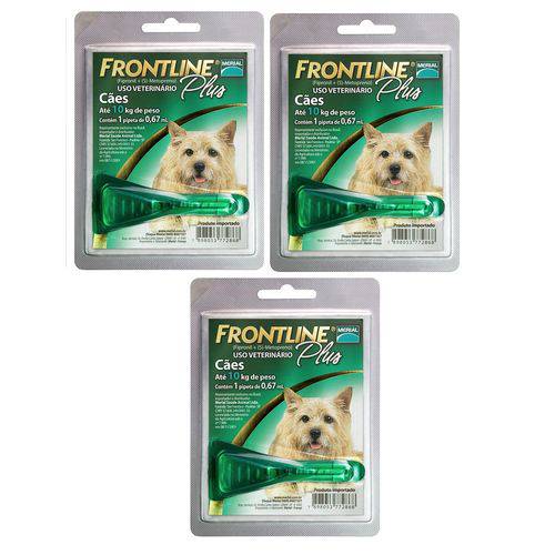 Antipulgas Frontline Plus Cães Até 10 Kg Combo C/02