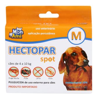 Antipulgas Hectopar Mon Ami (M) 1ml - Cães de 4 a 10kg