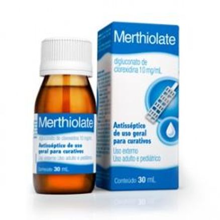 Antisséptico Merthiolate Líquido para Curativos 30ml
