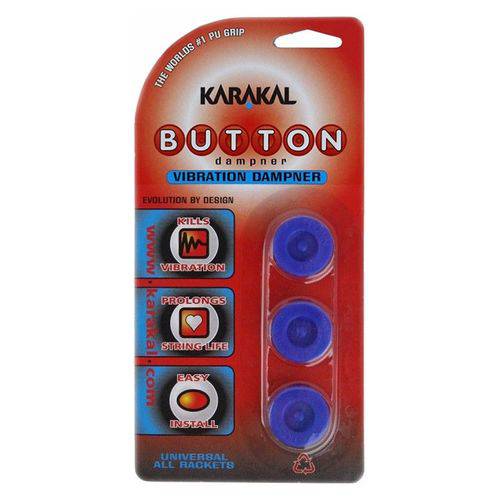 Antivibrador Karakal Button Vibration Dampener X 3 (Cartela com 3 Unidades)-Azul-R1