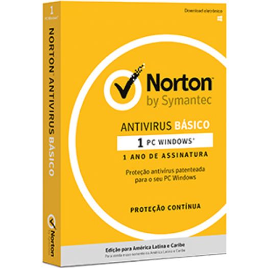 Antivirus Norton Basico 1 Ano para 1 Pc Windows