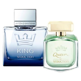 Antonio Banderas King Of Seduction & Queen Of Seduction Kit - Perfume Masculino + Perfume Feminino Kit