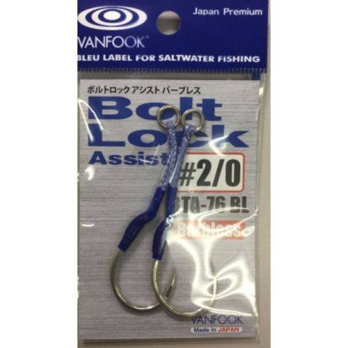 Anzol de Pesca Assist Bolt Vanfook Bta-76 #2/0 Made In Japan