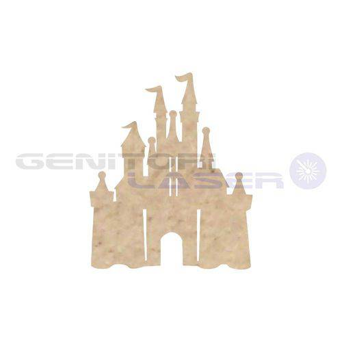 Ap176m Aplique Castelo Disney Princesas Mdf Cru Pacote 10 Unidades