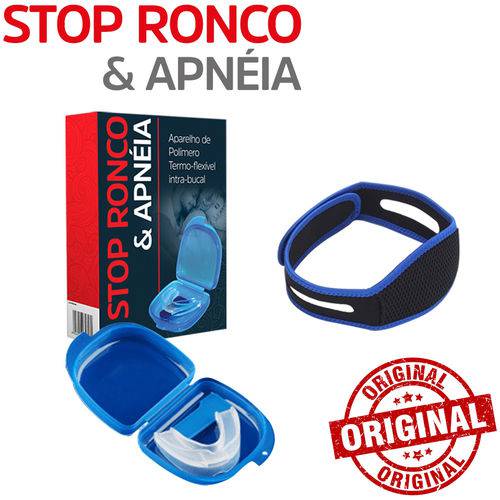 Aparelho Contra Apnéia Stop Ronco + Faixa Antironco Original