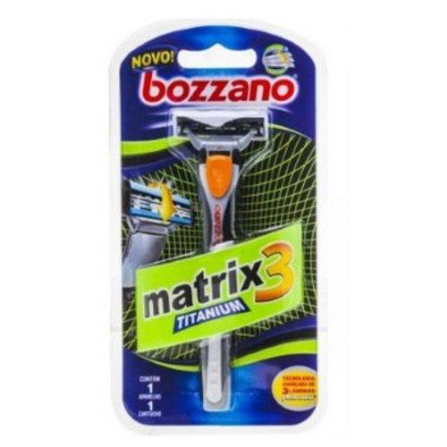 Aparelho de Barbear Bozzano Matrix3 Titanium Recarregável