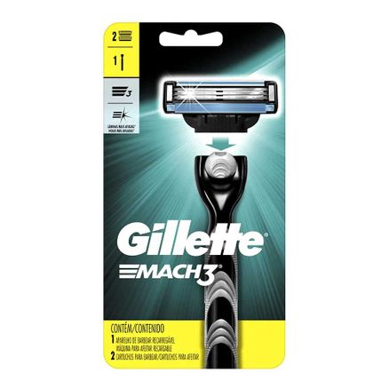 Aparelho de Barbear Gillette Mach3 Regular 2 Unidades