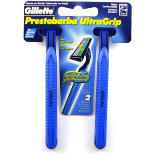 Aparelho de Barbear Gillette Prestobarba Ultragrip C/ 2 Unidades