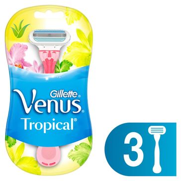 Aparelho de Barbear Gillette Venus Tropical 3 Unidades