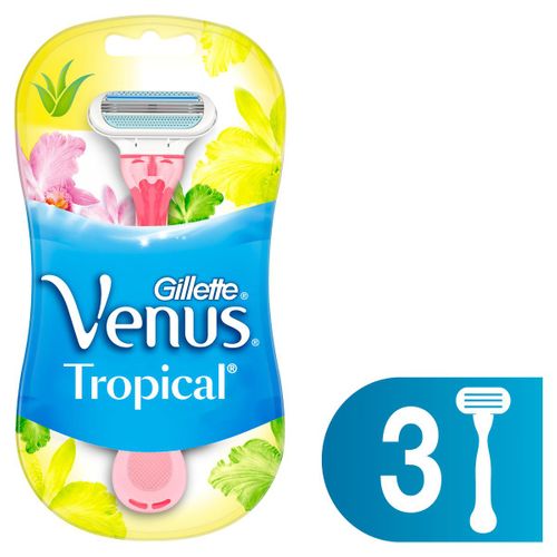Aparelho Depilatório Gillette Vênus Tropical 3 Unidades