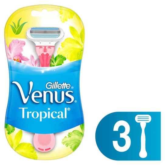 Aparelho de Depilação Gillette Venus Tropical - 3 Unidades