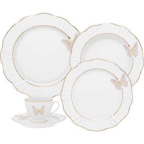 Aparelho de Jantar 30 Peças Porcelana Soleil Encantada - Oxford Porcelanas
