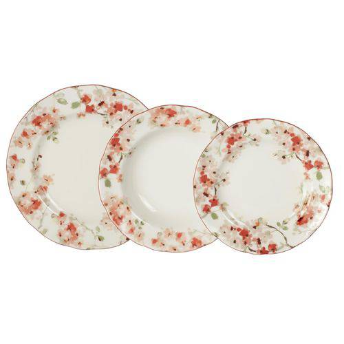 Aparelho Jantar Porcelana 18pcs Cherry Blossom 20741
