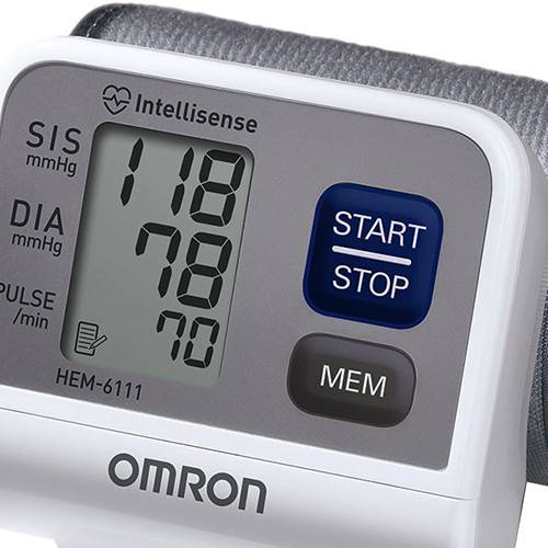 Aparelho Monitor de Pressão Arterial Automático de Pulso Hem 6111 - Omron