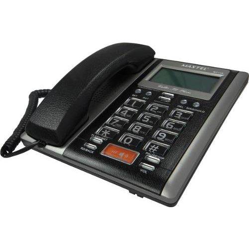 Aparelho Telefone C/ Fio Id Chamadas Viva Voz – Preto – Mt-149 – Maxtel