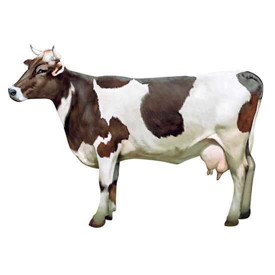 Aplique Decoupage Litoarte APM8-931 em Papel e MDF 8cm Vaca