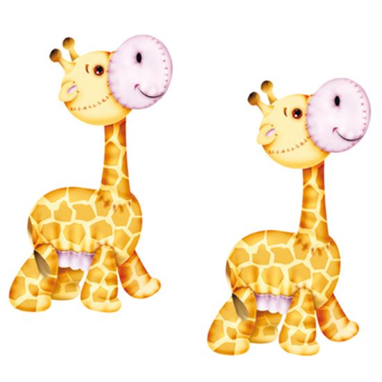 Aplique Mdf Decoupage com 2 Unidades Girafinha Lmap-004 - Litocart