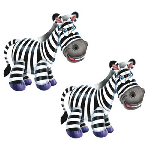 Aplique Mdf Decoupage com 2 Unidades Zebra Feliz Lmap-002 - Litocart
