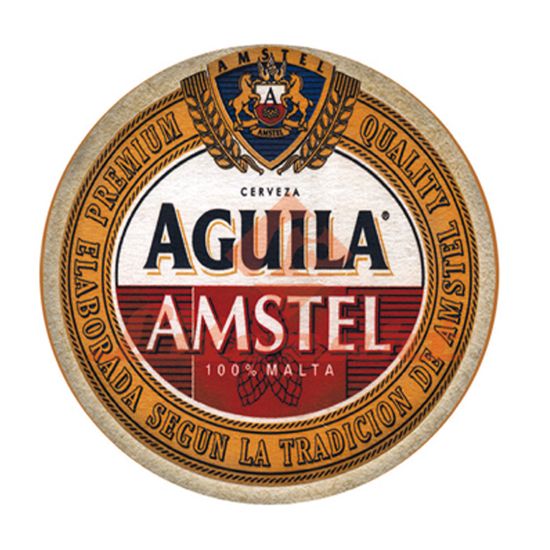 Aplique Mdf Decoupage Rótulo de Cerveja Aguila Amstel Lmapc-373 - Litocart