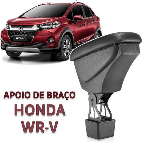Apoio de Braço Honda Wrv 2017 em Diante Couro Preto Artefactum