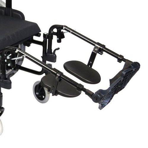 Apoio de Pés Elevável e Removível com Suporte de Panturrilha para Cadeiras de Rodas Ortobras
