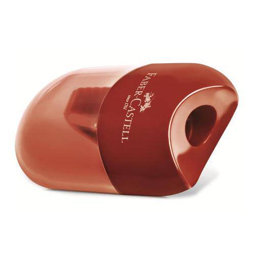 Apontador Mini Shape Vermelho Faber Castell - Mshapeo