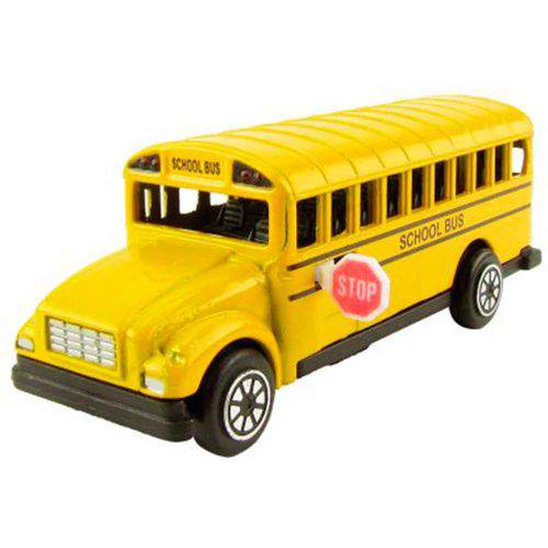 Apontador Retrô Miniatura Ônibus Escolar Amarelo