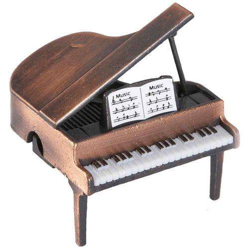 Apontador Retrô Miniatura Piano Envelhecido